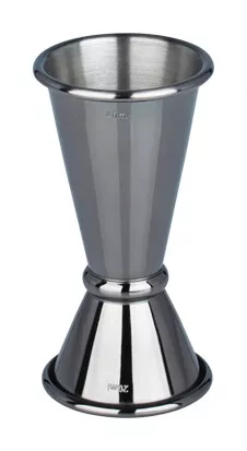 Double mesure de bar Japan Style, gunmetal black - acier inoxydable (20/40ml) Double mesure de bar Japan Style, gunmetal black - acier inoxydable (20/40ml)