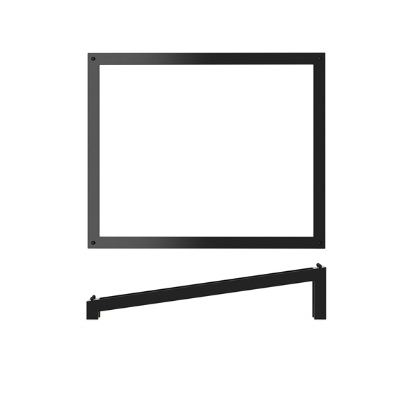 GN 1/2 support incliné pour buffet Luxor, acier noir - 32,5 x 26,5 cm GN 1/2 support incliné pour buffet Luxor, acier noir - 32,5 x 26,5 cm