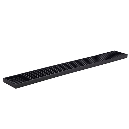 Tapis de bar, noir, avec shot - 59,5x8cm Tapis de bar, noir, avec shot - 59,5x8cm