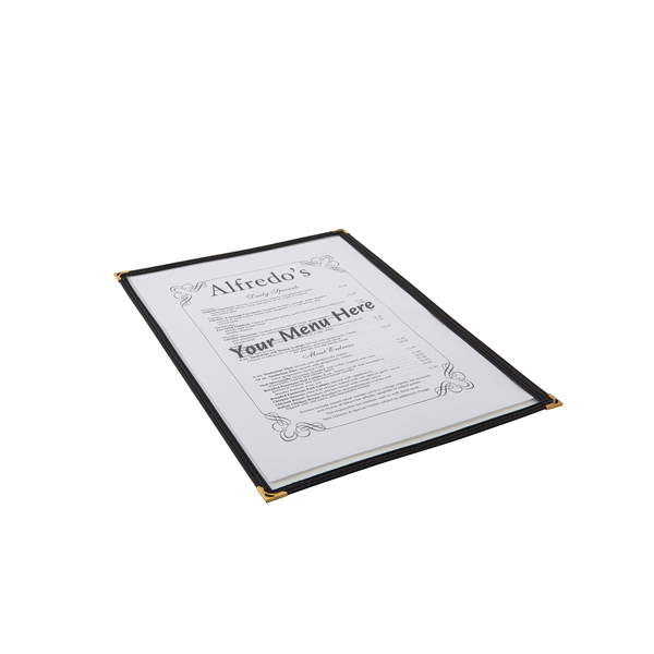 Porte-menu transparent, style américain, A4 - 1 feuille / 2 côtés