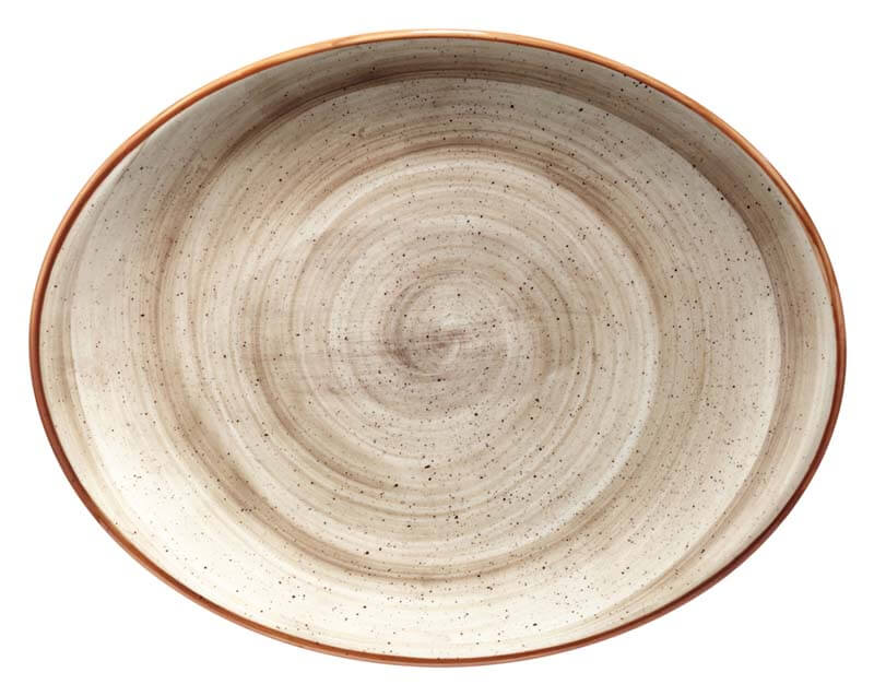 Bonna Aura Terrain Moove Plateau ovale 31x24cm beige - 6 pièces Bonna Aura Terrain Moove Plateau ovale 31x24cm beige - 6 pièces
