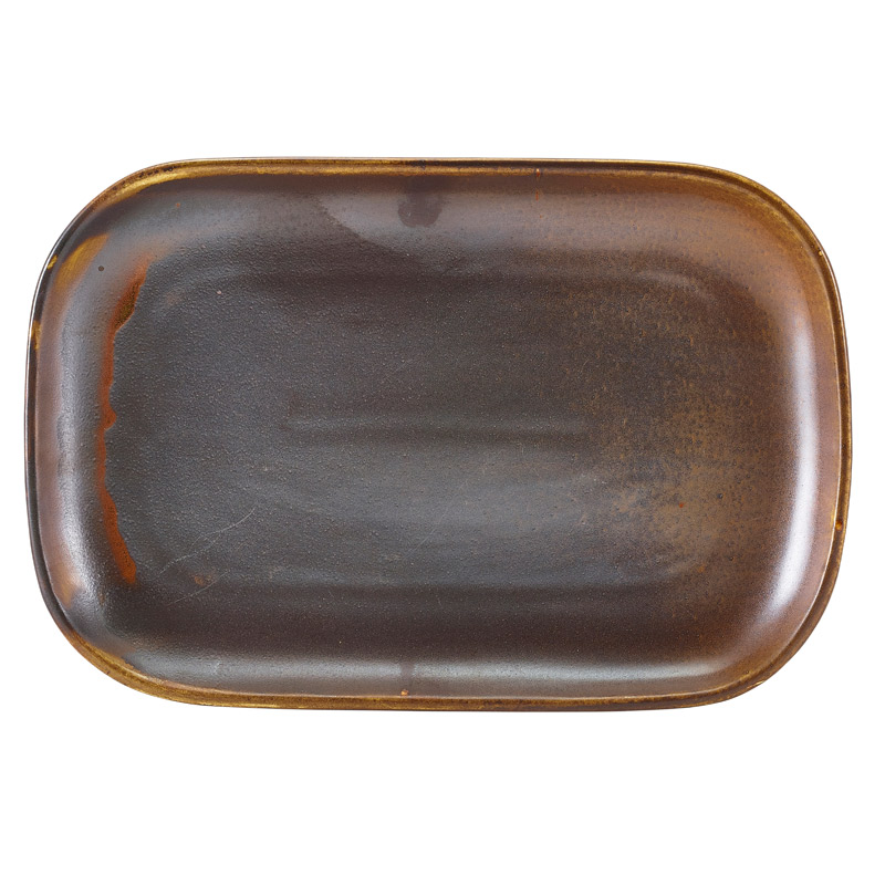Assiette rectangulaire Terra Rustic Copper – 29 x 19,5 cm (6 pcs)