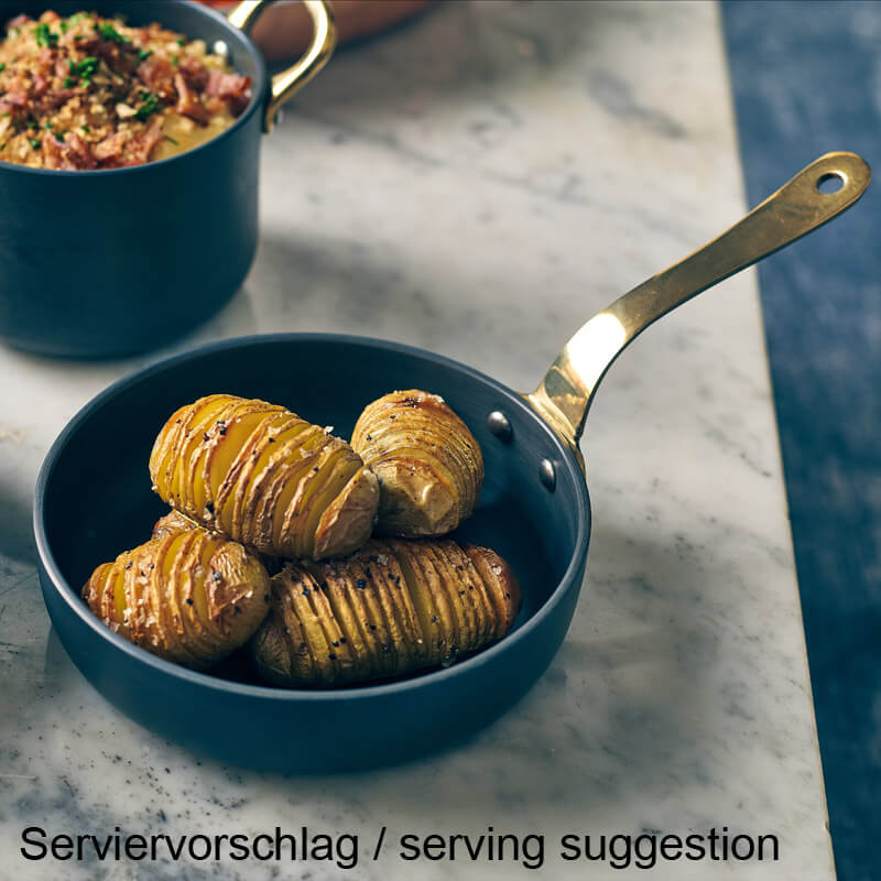 Mini-poêle, aluminium - 15 x 4 cm (6 pièces)