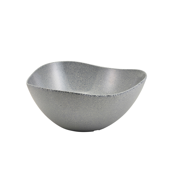 Bol triangulaire, mélamine, effet granit - 7,36 l / 35 cm