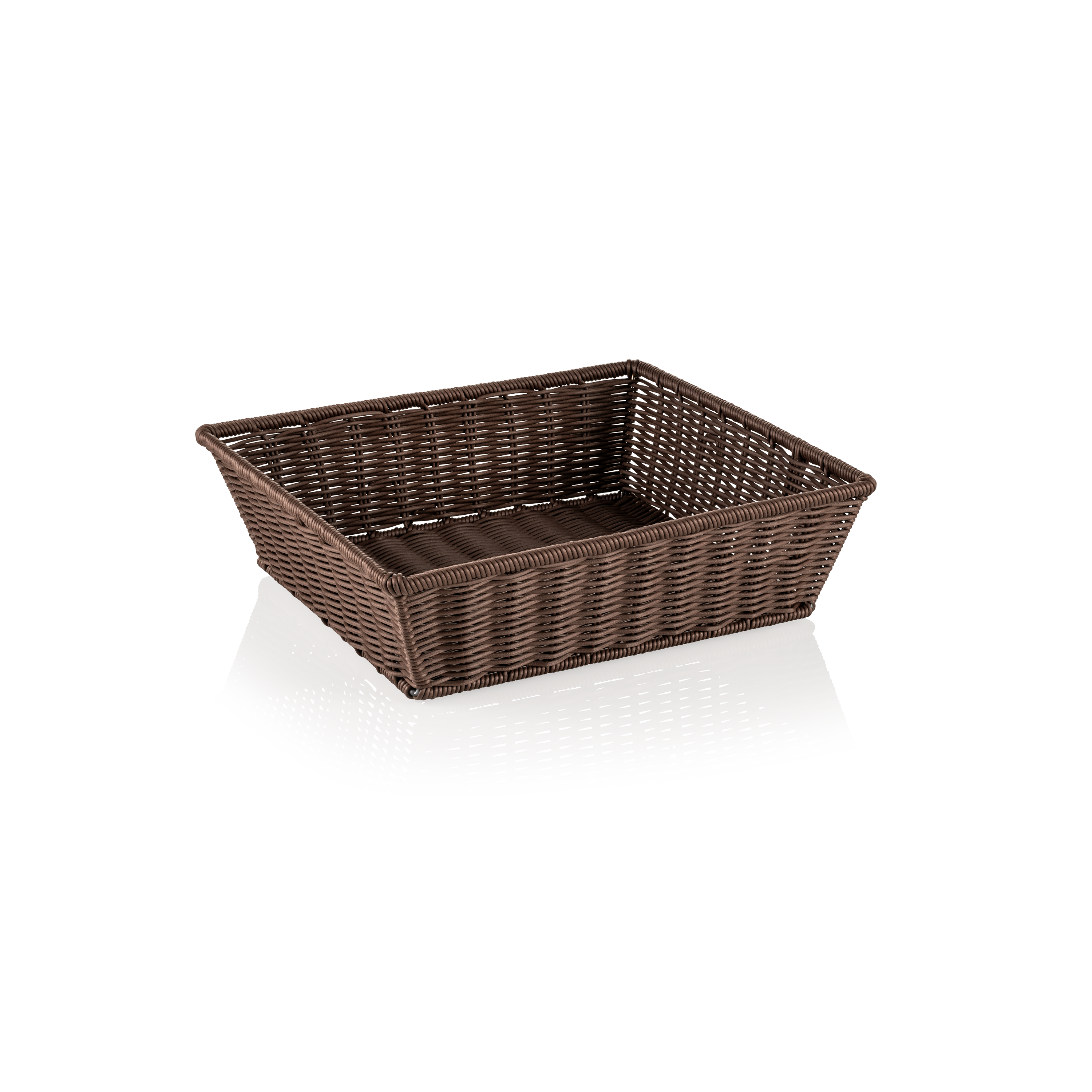 Panier en polypropylène, 35,5 x 32,5 x 10 cm (GN 2/3) - marron