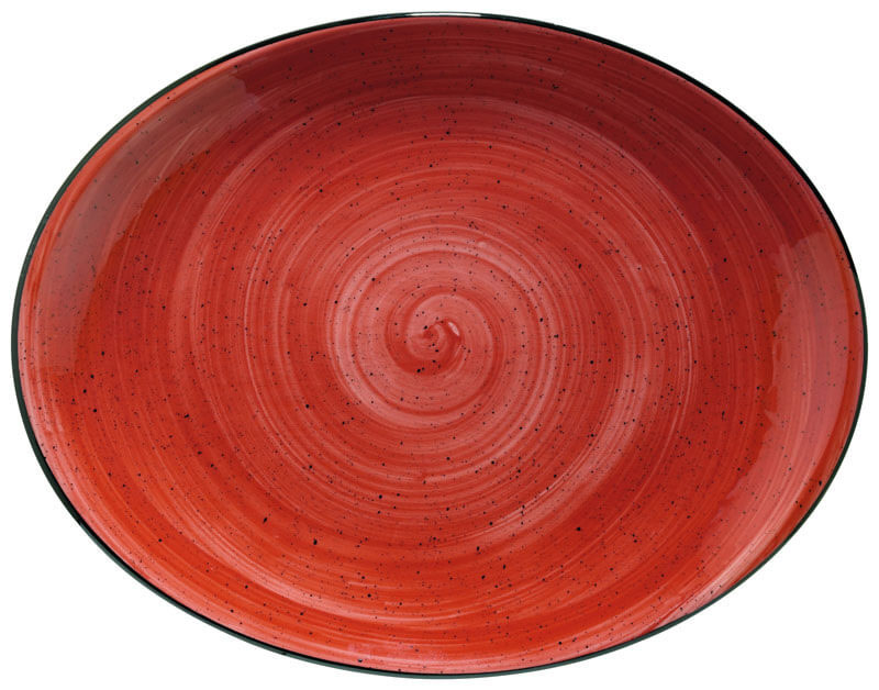 Bonna Aura Passion Moove Plateau ovale 31x24cm rouge - 6 pièces Bonna Aura Passion Moove Plateau ovale 31x24cm rouge - 6 pièces