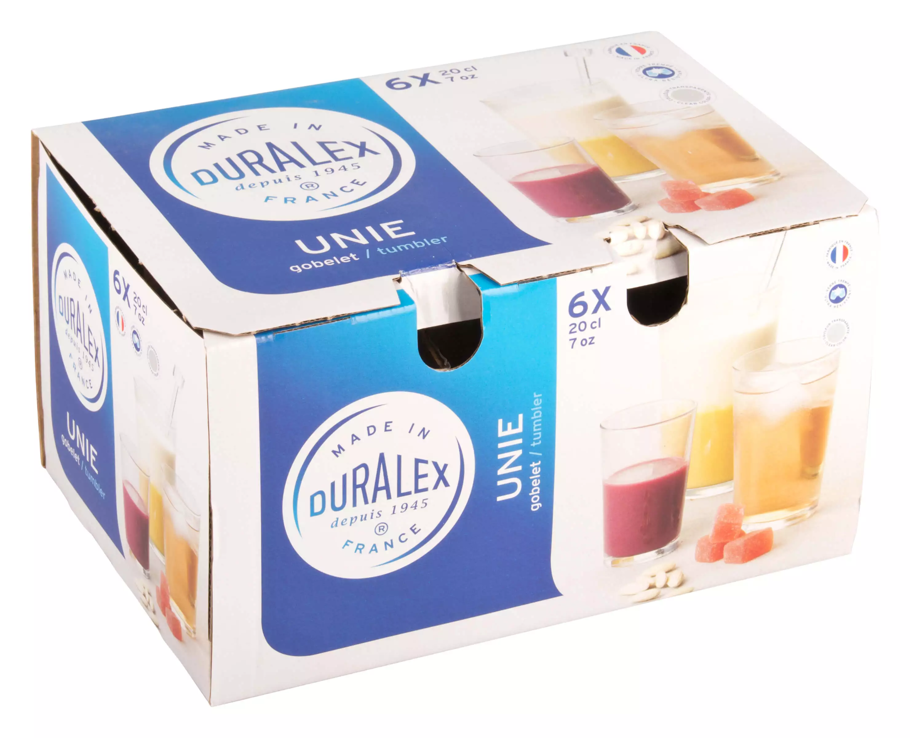 Verre d'eau Chope Unie, Duralex - 200ml (72 pcs.) Verre d'eau Chope Unie, Duralex - 200ml (72 pcs.)