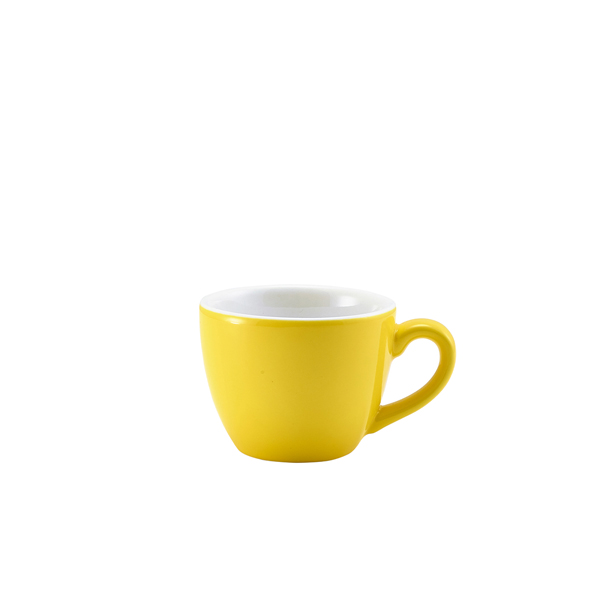 Tasse à espresso en porcelaine jaune – 90 ml (6 pcs)