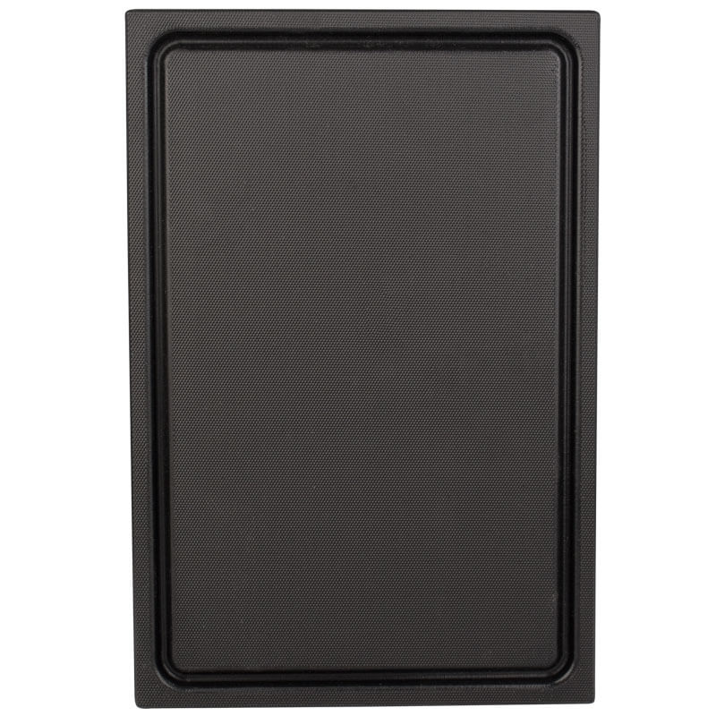 Planche à découper avec rainure à jus, HDPE noir, Prime Bar - 30x20x2cm Planche à découper avec rainure à jus, HDPE noir, Prime Bar - 30x20x2cm