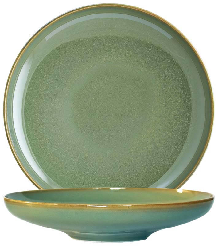 Bonna Sage Assiette à pâtes Hygge 25cm vert - 6 pièces Bonna Sage Assiette à pâtes Hygge 25cm vert - 6 pièces