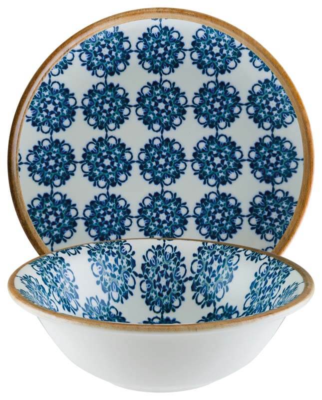Bonna Lotus Gourmet plat 16cm, 40cl bleu - 12 pièces Bonna Lotus Gourmet plat 16cm, 40cl bleu - 12 pièces
