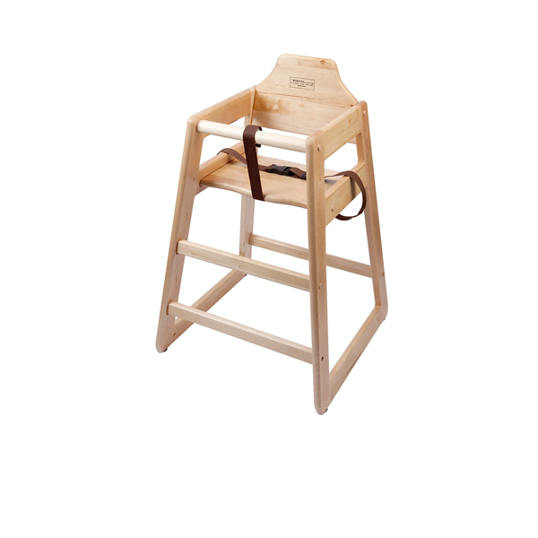 Chaise haute pour enfant - Bois de bouleau clair Chaise haute pour enfant - Bois de bouleau clair