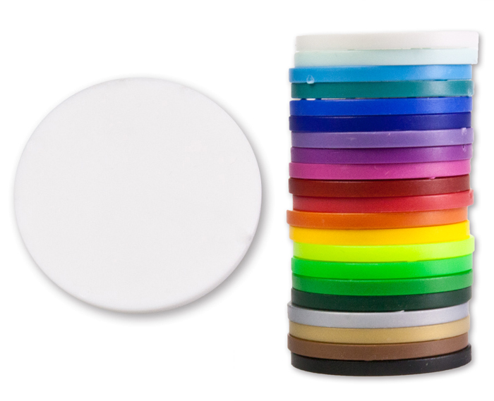 Jetons de valeur 2,5 x 30mm - différentes couleurs (1000 pcs.)