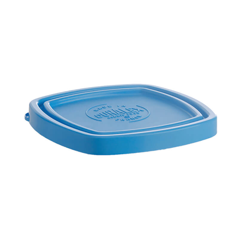 Couvercle en PE bleu Lys Carré, Duralex - 9,1 x 9,1 cm (1 pièce)