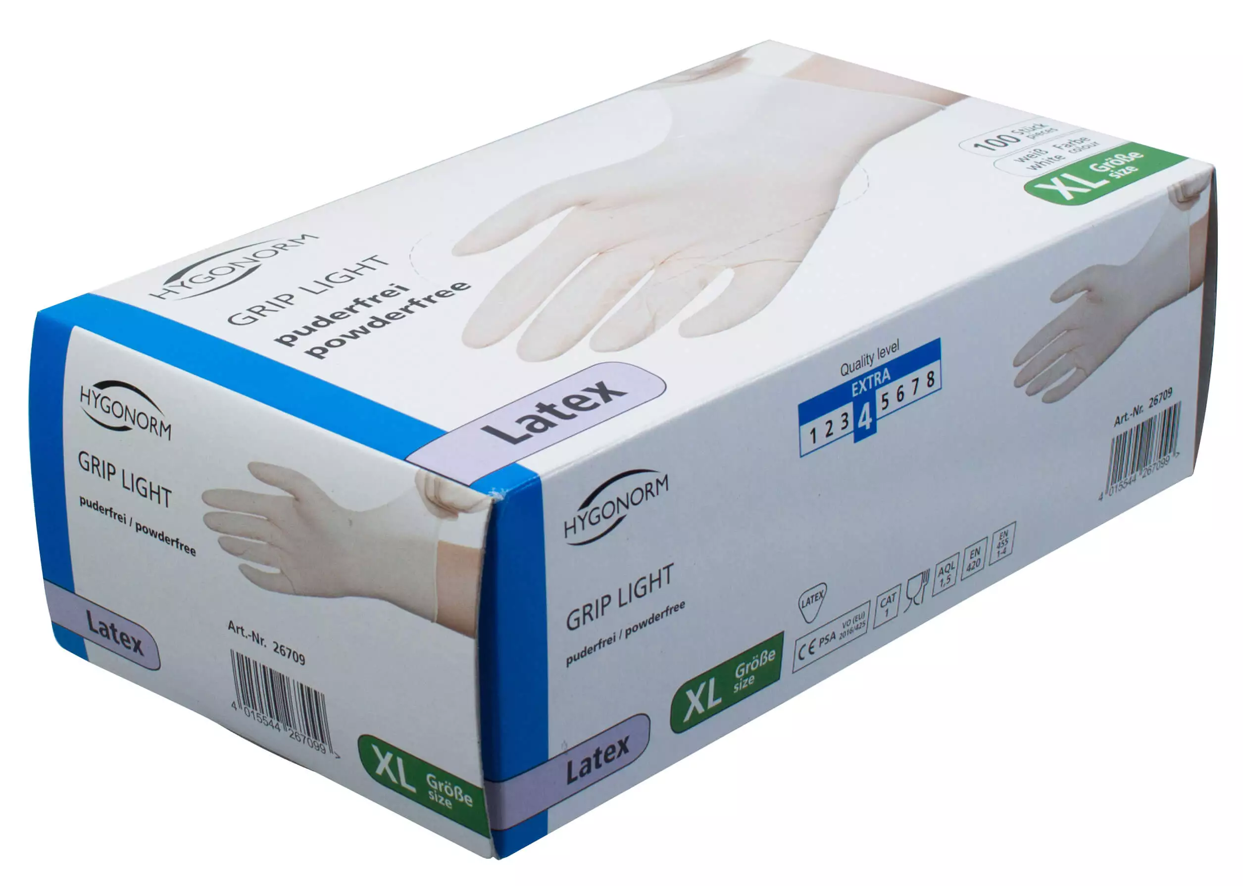 Gants en latex blanc, non poudrés - XL (100 pcs) Gants en latex blanc, non poudrés - XL (100 pcs)