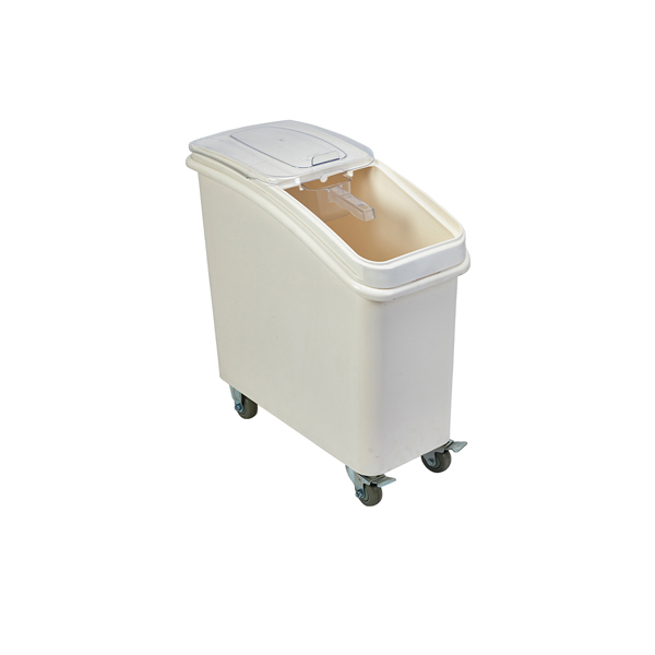 Conteneur mobile pour ingrédients, polypropylène, avec pelle - 81 l