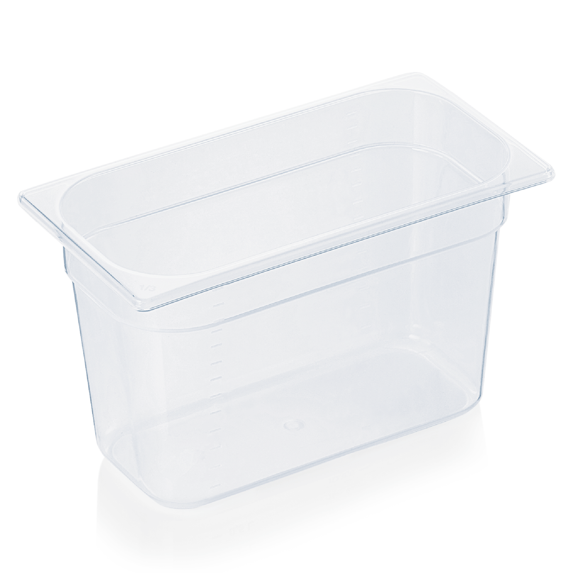 GN 1/3 récipient avec graduation, polypropylène - H 20 cm (série GN 84) GN 1/3 récipient avec graduation, polypropylène - H 20 cm (série GN 84)