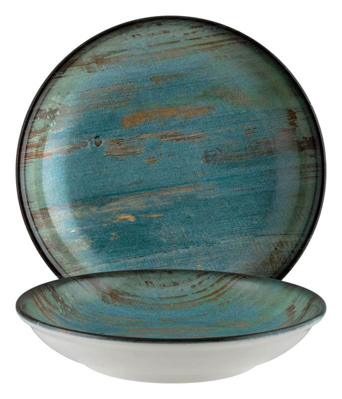 Bonna Madera Mint Bloom Assiette creuse 23cm bleu - 6 pièces Bonna Madera Mint Bloom Assiette creuse 23cm bleu - 6 pièces