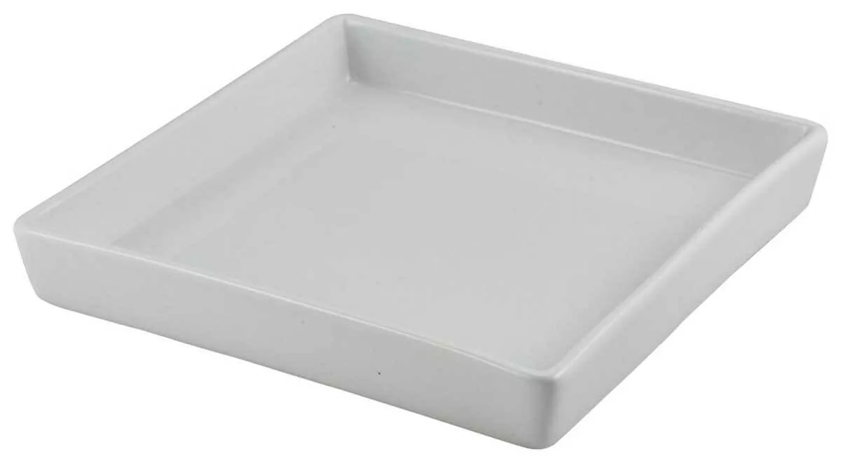 Assiette en porcelaine carrée - 18x18cm (6 pcs) Assiette en porcelaine carrée - 18x18cm (6 pcs)