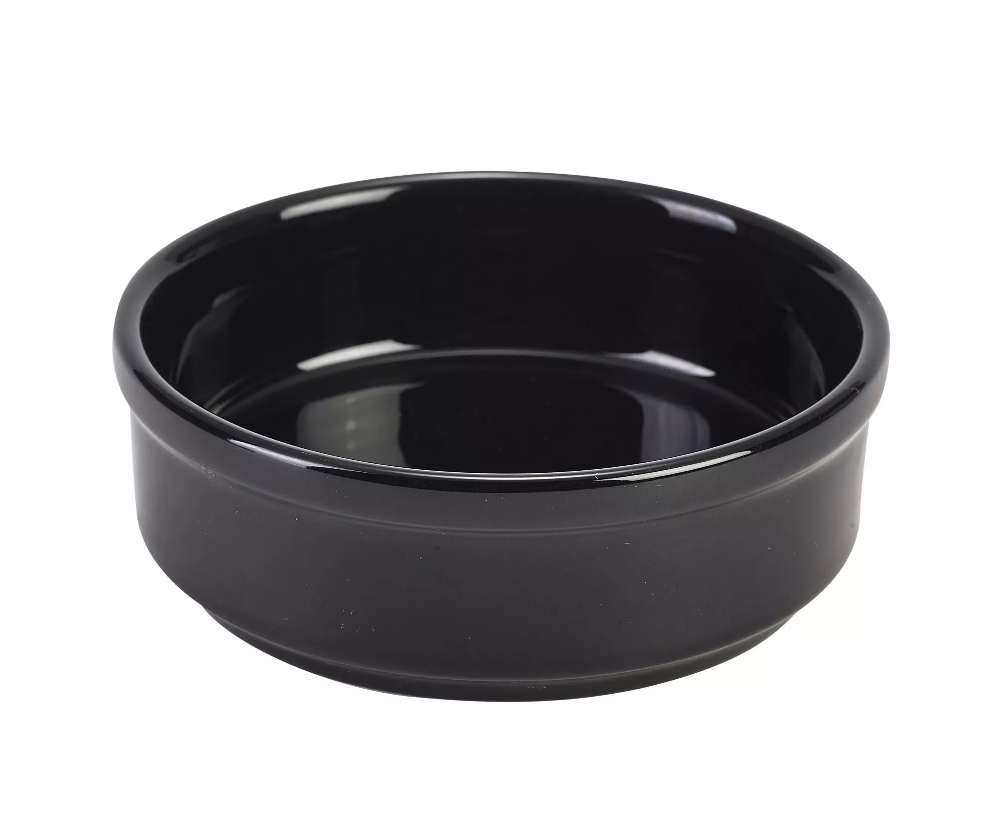 Bols plats, noir - 140ml (6 pcs) Bols plats, noir - 140ml (6 pcs)