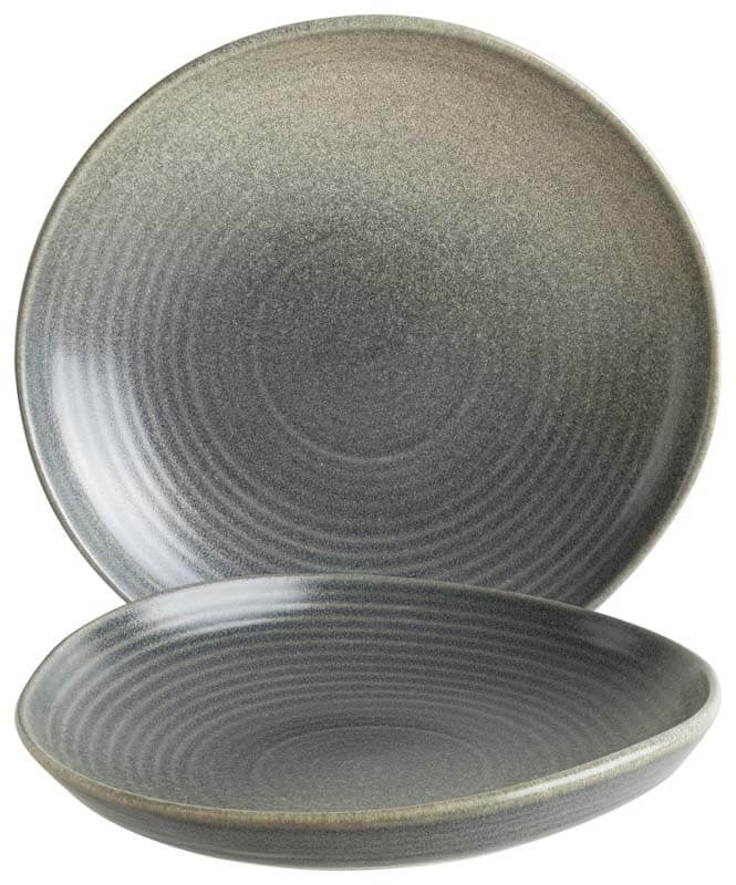 Bonna Hornfels Assiette creuse Ripple 19cm gris - 6 pièces Bonna Hornfels Assiette creuse Ripple 19cm gris - 6 pièces
