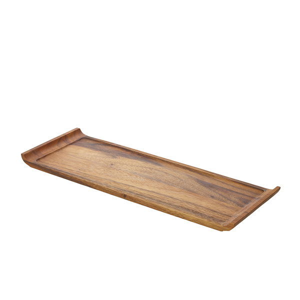 Plat de service en bois d'acacia - 46 x 17,5 x 2 cm Plat de service en bois d'acacia - 46 x 17,5 x 2 cm