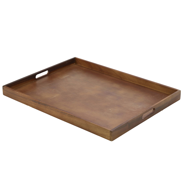 Plateau de service, bois d'acacia - 64 x 48 x 4,5 cm Plateau de service, bois d'acacia - 64 x 48 x 4,5 cm