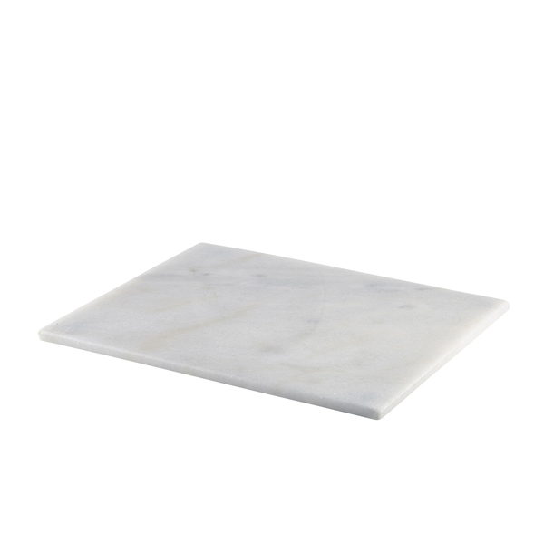 Plateau de service en marbre blanc - 32 x 26 cm (GN 1/2) Plateau de service en marbre blanc - 32 x 26 cm (GN 1/2)