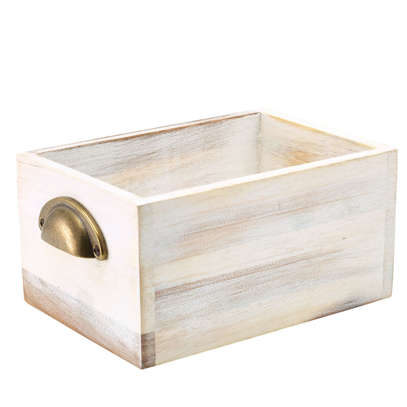 Tiroir de présentation, bois d'acacia, 21,5 x 15 x 11 cm - blanc Tiroir de présentation, bois d'acacia, 21,5 x 15 x 11 cm - blanc