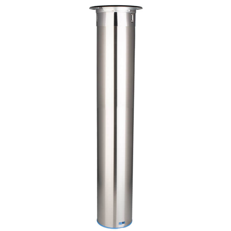 Distributeur de gobelets en acier inoxydable, horizontal - moyen (gobelets de 70 à 98 mm)