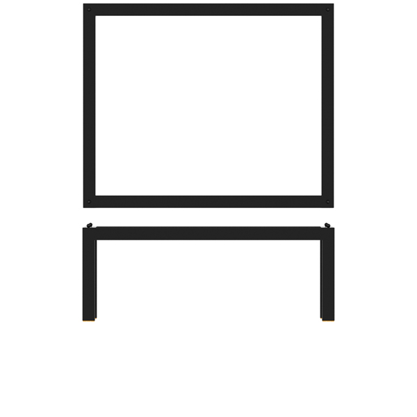 GN 1/2 Support de buffet Luxor, acier noir - 32,5 x 26,5 x 12 cm GN 1/2 Support de buffet Luxor, acier noir - 32,5 x 26,5 x 12 cm