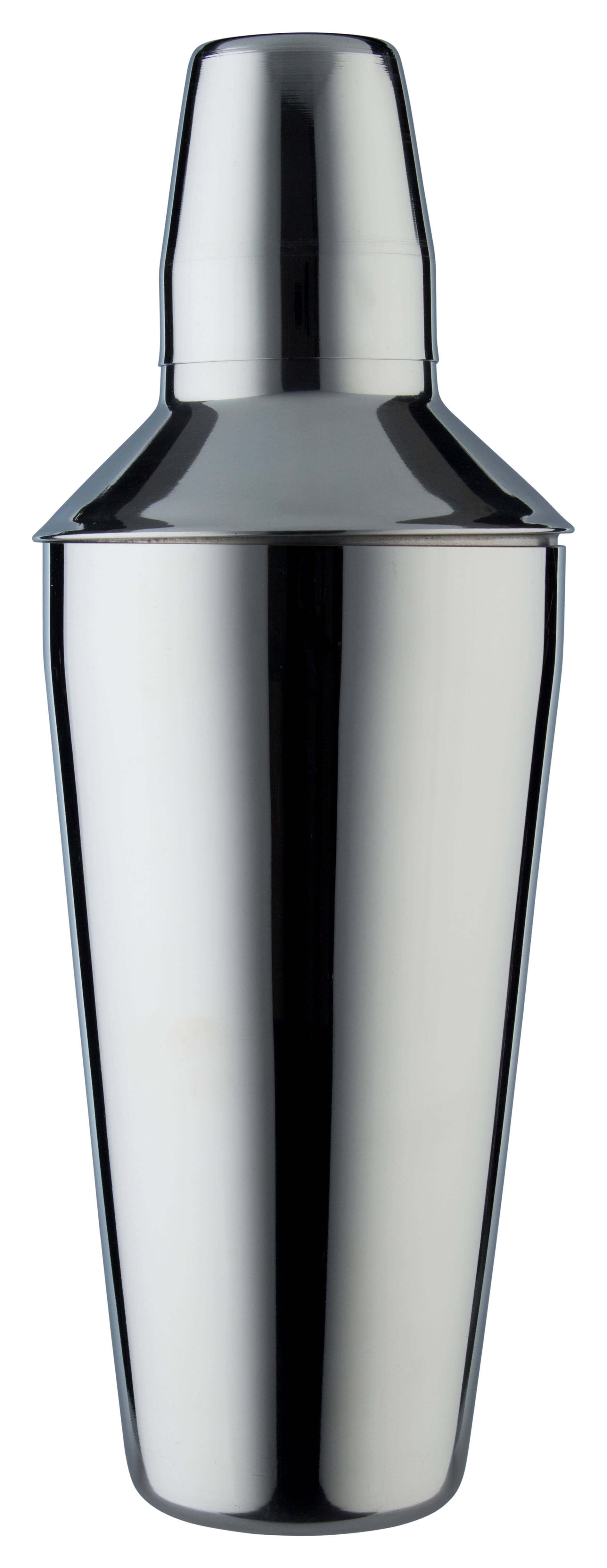 Shaker à cocktail, acier inoxydable, trois parties, poli (750ml)