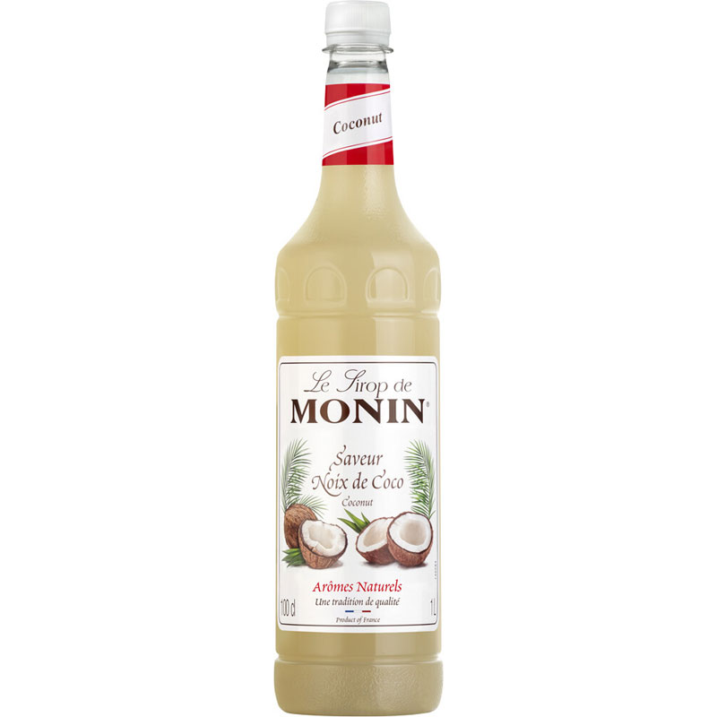 Noix de coco - Sirop Monin, bouteille PET (1,0l) Noix de coco - Sirop Monin, bouteille PET (1,0l)
