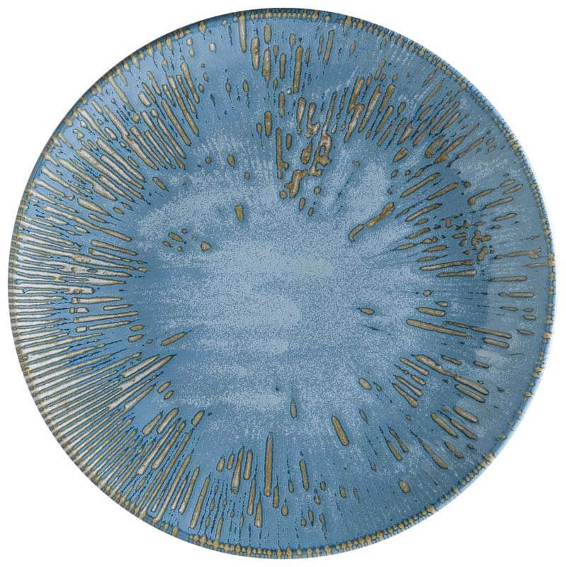 Bonna Snell Sky Gourmet Assiette plate 27cm bleu - 12 pièces Bonna Snell Sky Gourmet Assiette plate 27cm bleu - 12 pièces