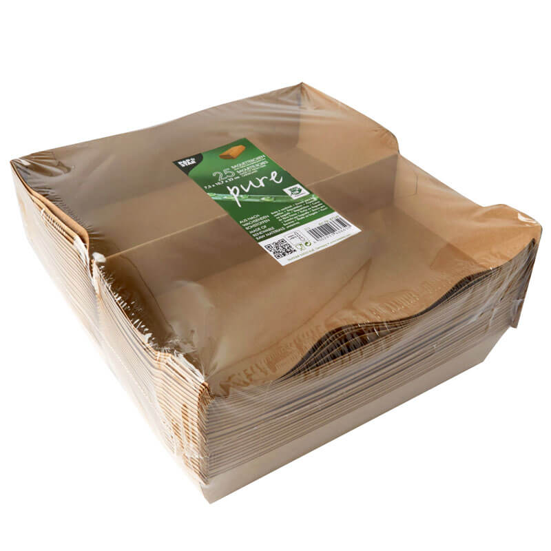 Boîte à baguettes, carton brun - 7,5x23,5x12cm (25 pièces) Boîte à baguettes, carton brun - 7,5x23,5x12cm (25 pièces)