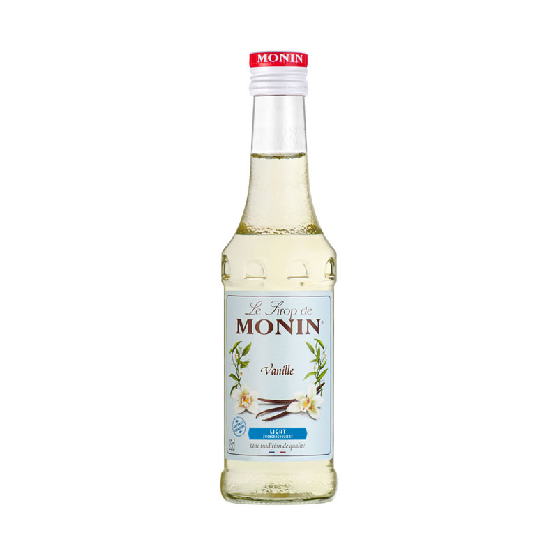 Vanille allégée en sucre (light) - Sirop Monin petite bouteille (0,25l) Vanille allégée en sucre (light) - Sirop Monin petite bouteille (0,25l)