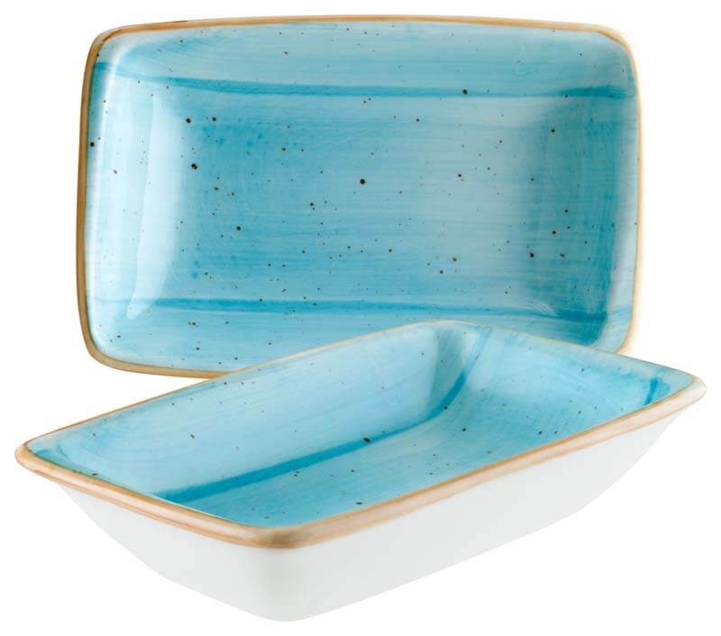 Bonna Aura Aqua Moove Coupe rectangulaire 16x9cm turquoise - 12 pièces Bonna Aura Aqua Moove Coupe rectangulaire 16x9cm turquoise - 12 pièces