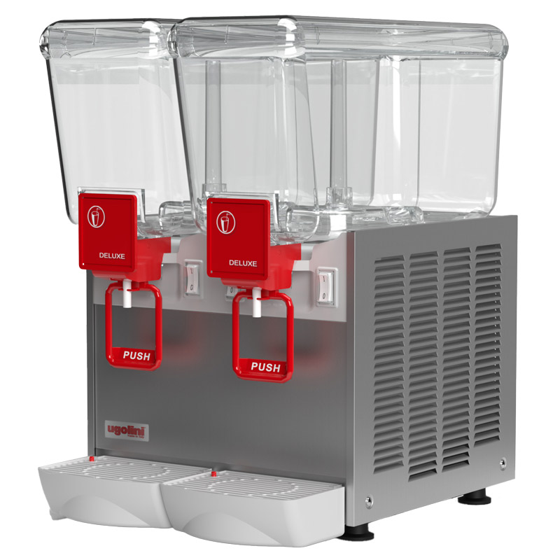 Distributeur de boissons froides Arctic Deluxe 12/2 S - 2 x 12 litres, système de gazéification