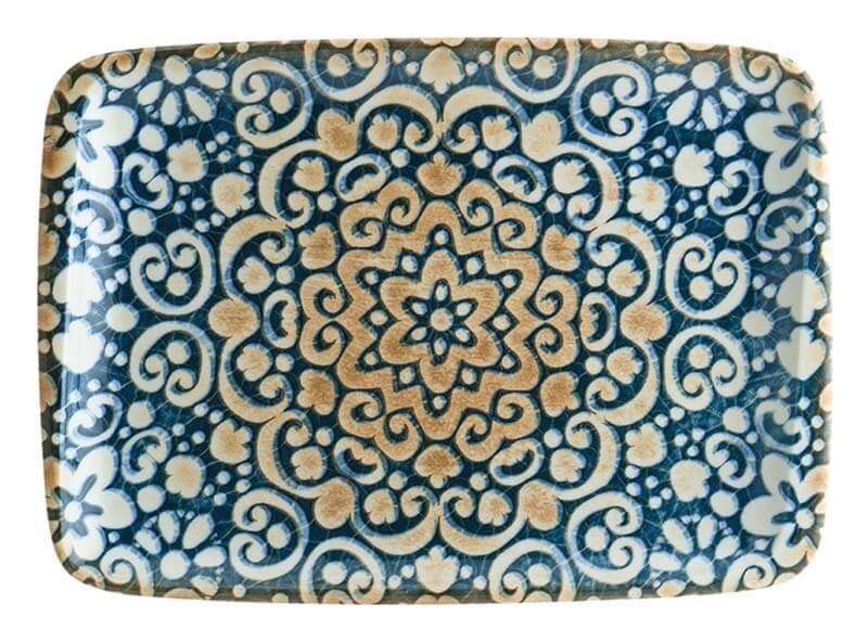 Bonna Alhambra Moove Plateau 23x16cm bleu - 12 pièces Bonna Alhambra Moove Plateau 23x16cm bleu - 12 pièces