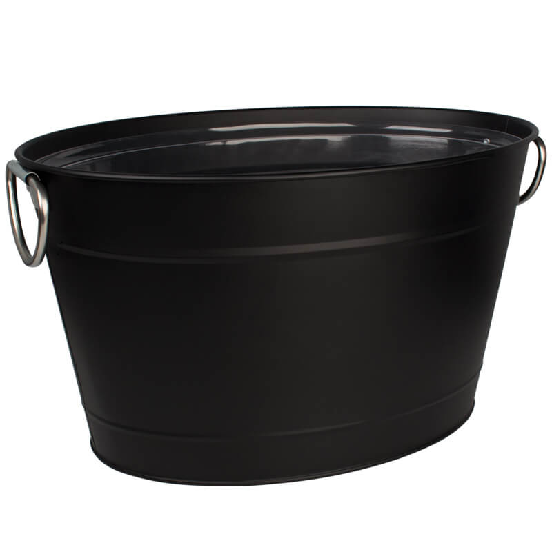 Bac à boissons noir avec insert - 40x28x22cm Bac à boissons noir avec insert - 40x28x22cm