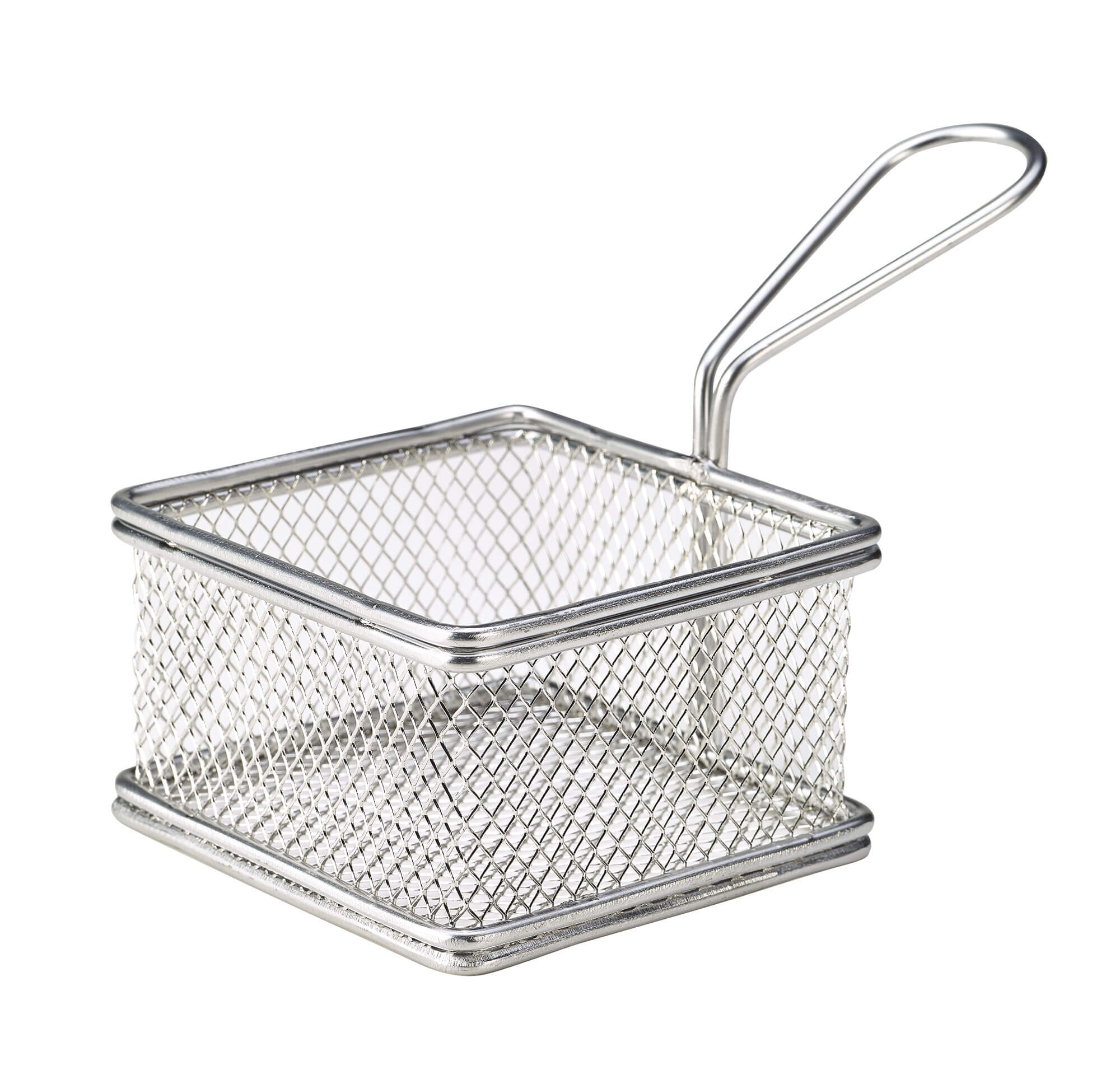 Panier de service en acier inoxydable - 9,5x9,5x6cm