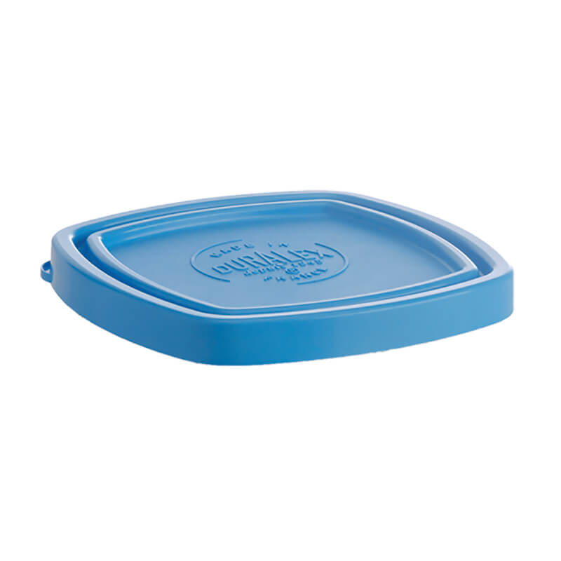 Couvercle en PE bleu Lys Carré, Duralex - 11,2 x 11,2 cm (1 pièce)