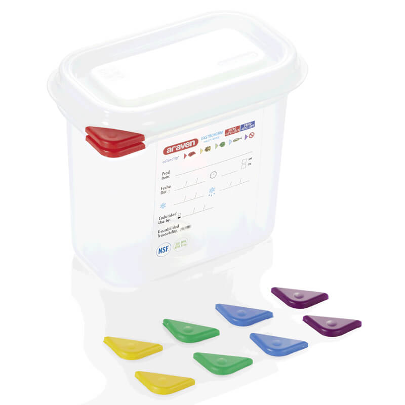 Récipient de conservation GN 1/9 avec couvercle, PP - 1,5 l / H 15 cm