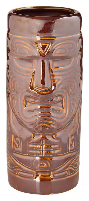 Tiki gobelet Aztec, marron - 460ml Tiki gobelet Aztec, marron - 460ml