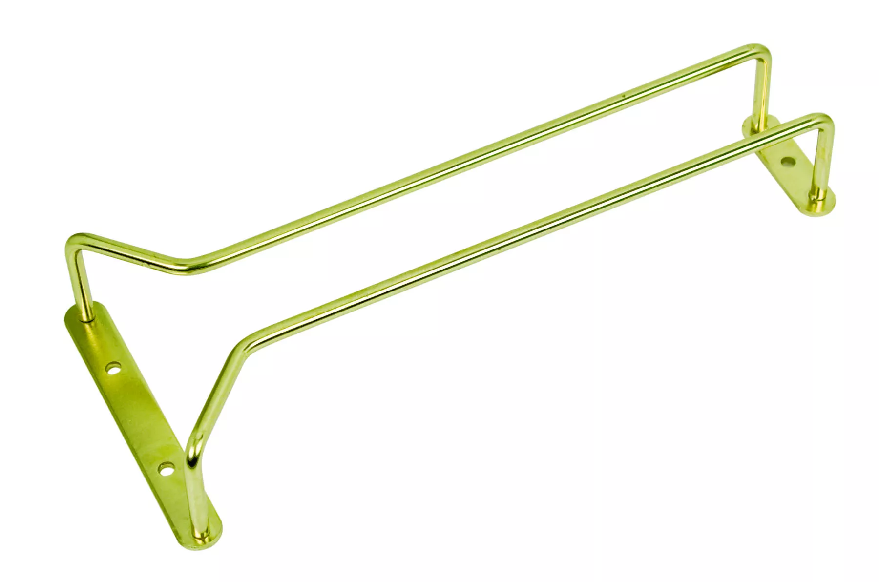 Rail porte-verres version laiton - différentes longueurs Rail porte-verres version laiton - différentes longueurs