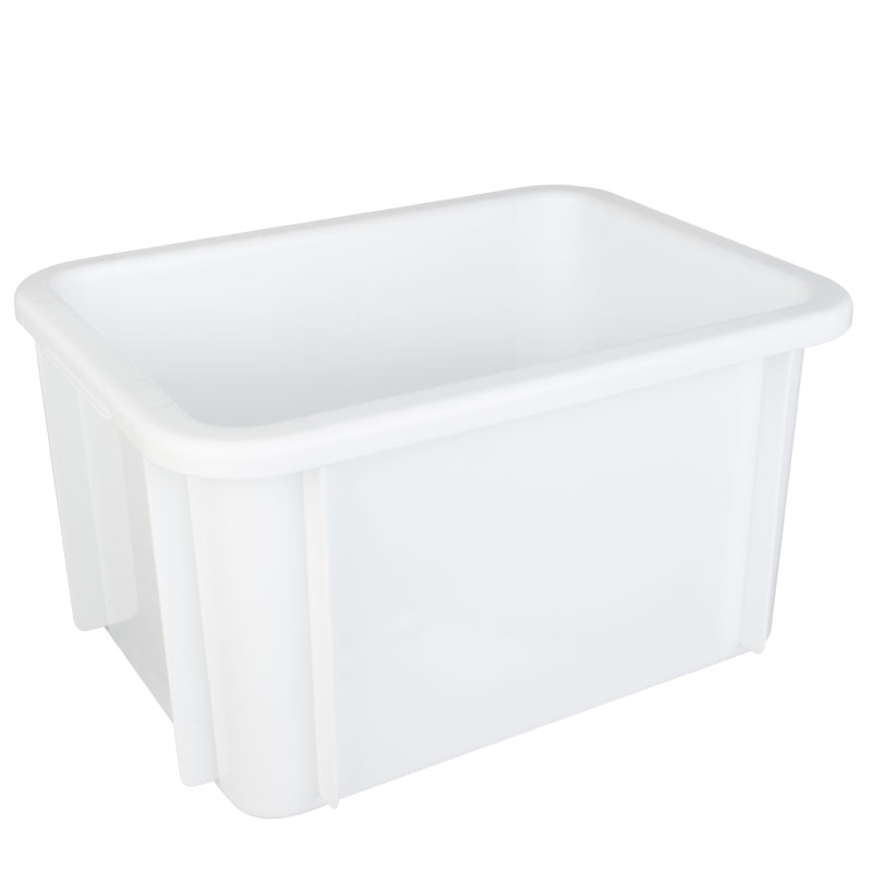 Récipient de stockage en polypropylène blanc - 15 l / 39,5 x 29,5 x 21,5 cm