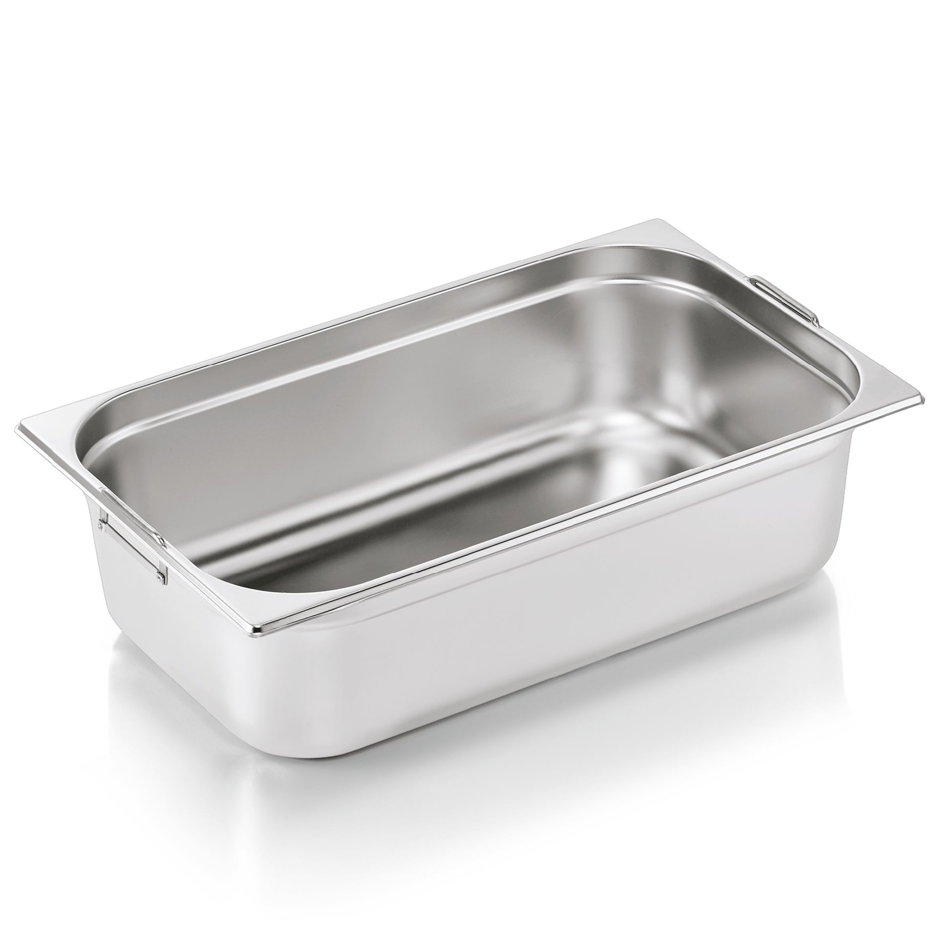 Récipient GN 1/1, avec poignées encastrées, CNS - 15 cm (série GN CORE)