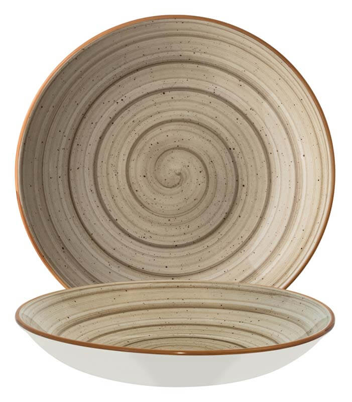 Bonna Aura Terrain Bloom Assiette creuse 28cm beige - 6 pièces Bonna Aura Terrain Bloom Assiette creuse 28cm beige - 6 pièces