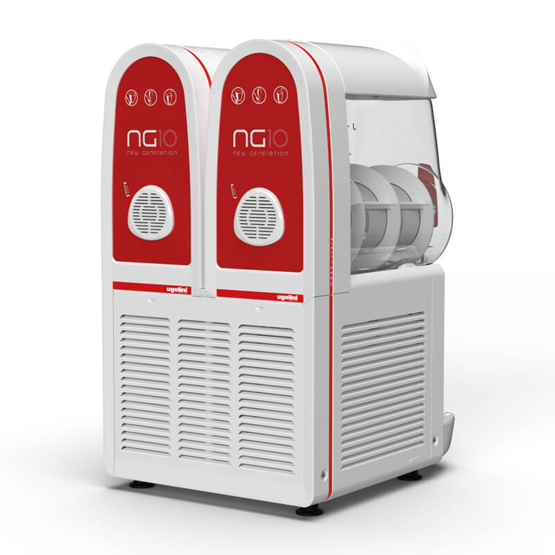 Machine à granités Granitor® NG Easy 10-2 White R290, 2 réservoirs de 10 litres Machine à granités Granitor® NG Easy 10-2 White R290, 2 réservoirs de 10 litres