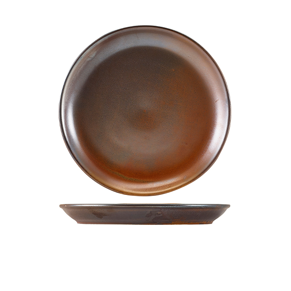 Assiette coupe Terra Rustic Copper – 24 cm (6 pcs)